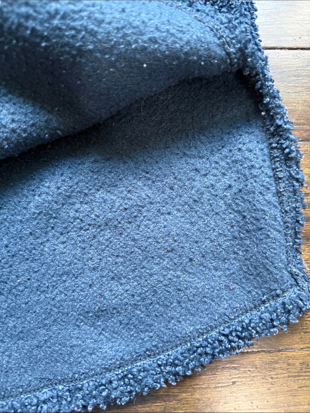 Cuddl Duds Navy Sherpa Pullover - Soft Fleece - Picture 5 of 8